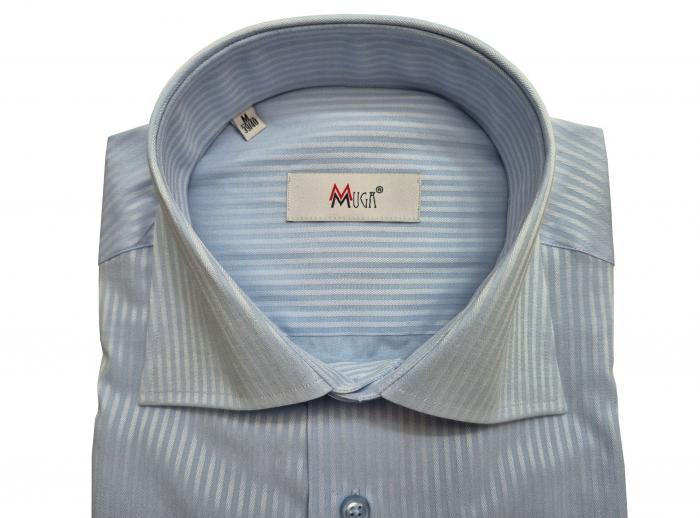 Schattenstreifen Herren Hemd Langarm Regular