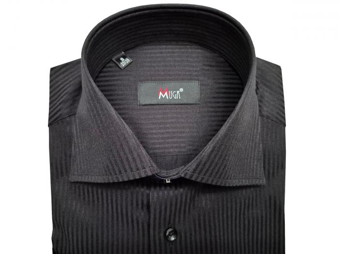 Schattenstreifen Herren Hemd Langarm Regular