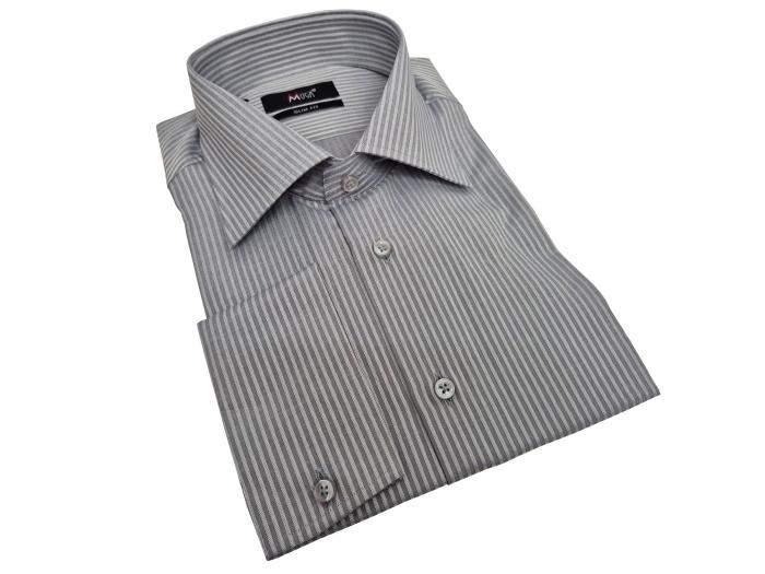 Schattenstreifen Herrenhemd Slim-fit