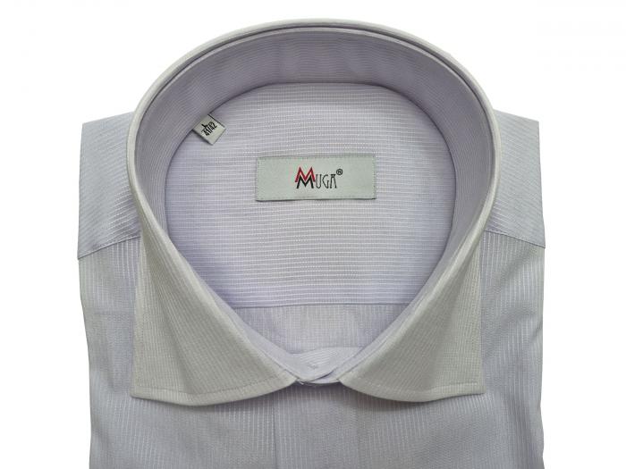 Uni Streifen Herren Hemd Langarm Regular