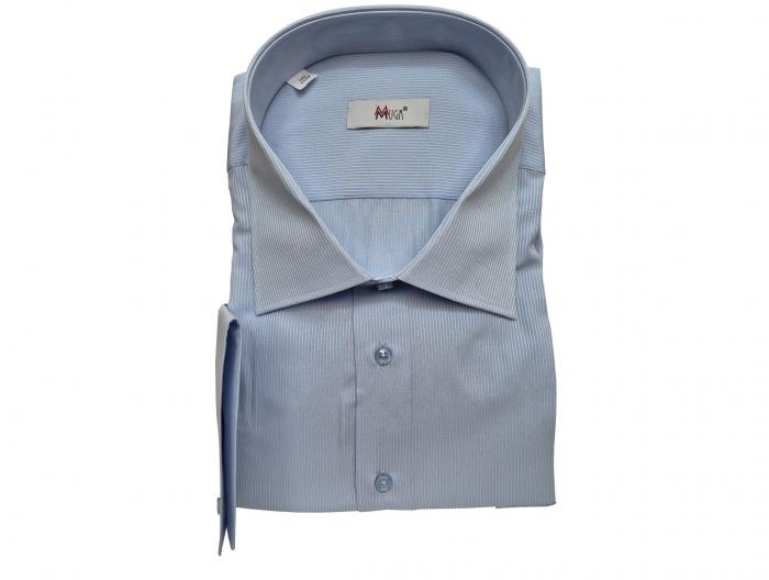 Uni Streifen Herren Hemd Langarm Regular