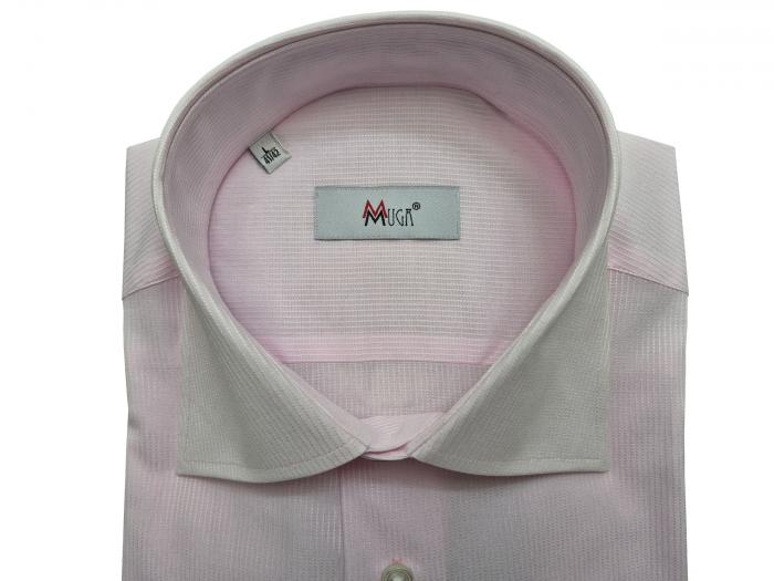 Uni Streifen Herren Hemd Langarm Regular