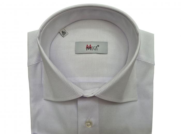 Uni Streifen Herren Hemd Langarm Regular