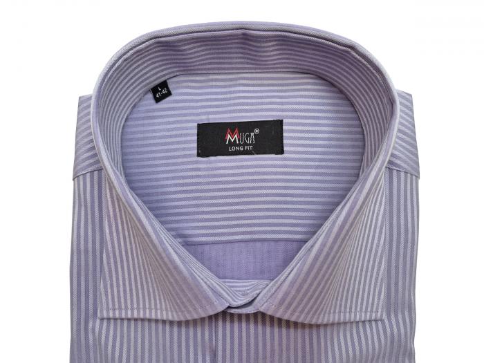 Extra langer Arm Herren Hemd Schattenstreifen Regular