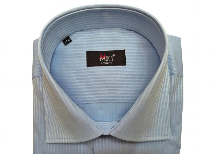 Extra langer Arm Herren Hemd Schattenstreifen Regular