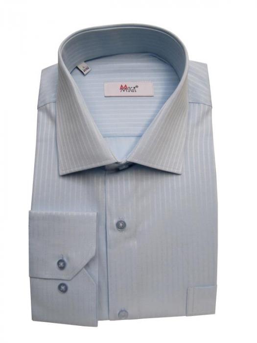 Elegante Herren Hemd Langarm Schattenstreifen