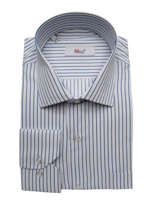 Langarm Herrenhemd gestreift Klassisch