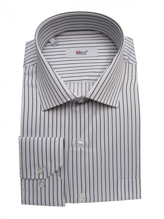 Langarm Herrenhemd gestreift Klassisch