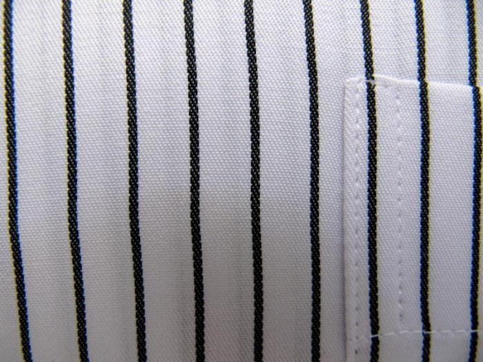 Langarm Herrenhemd gestreift Klassisch