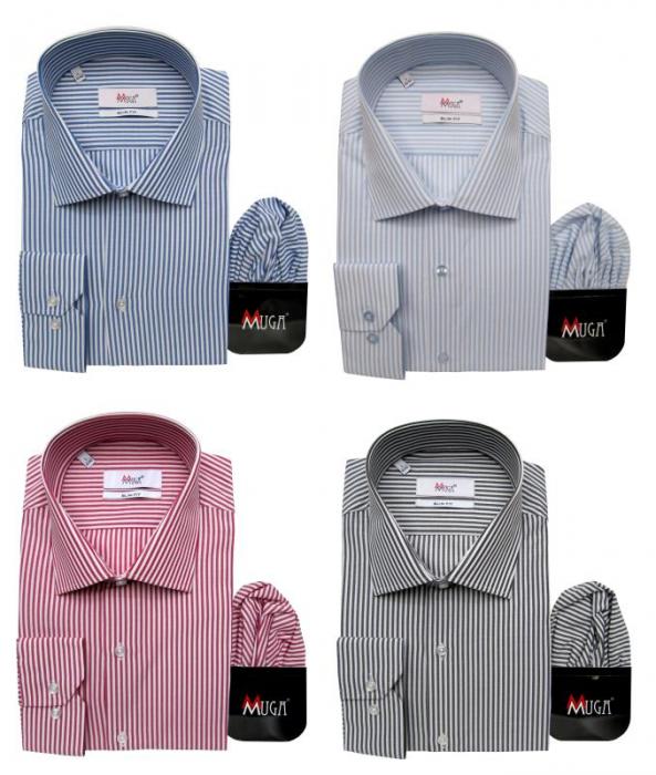 Langarm Hemd Blockstreifen Slim Fit in Köln