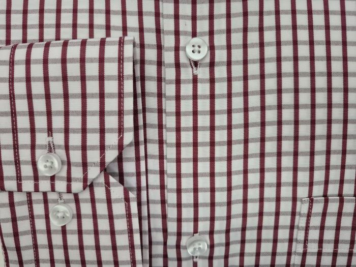 Regular Herren Hemd Kariert Langarm