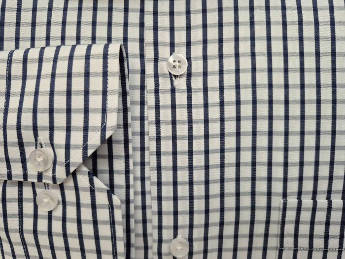 Regular Herren Hemd Kariert Langarm