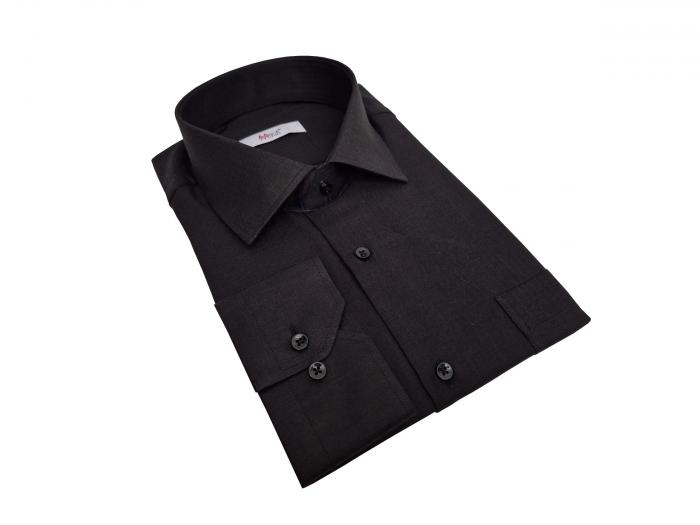 Fischgratmuster Lang Arm Herren Hemd Regular