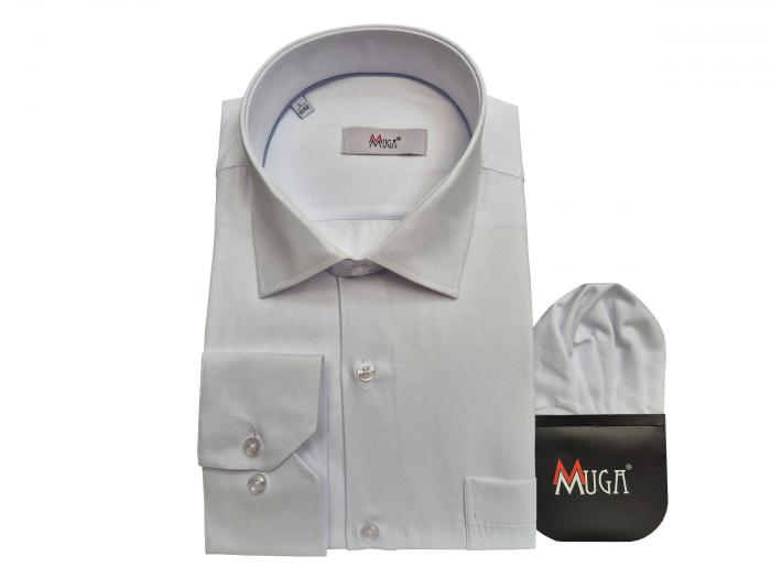 Fischgratmuster Lang Arm Herren Hemd Regular