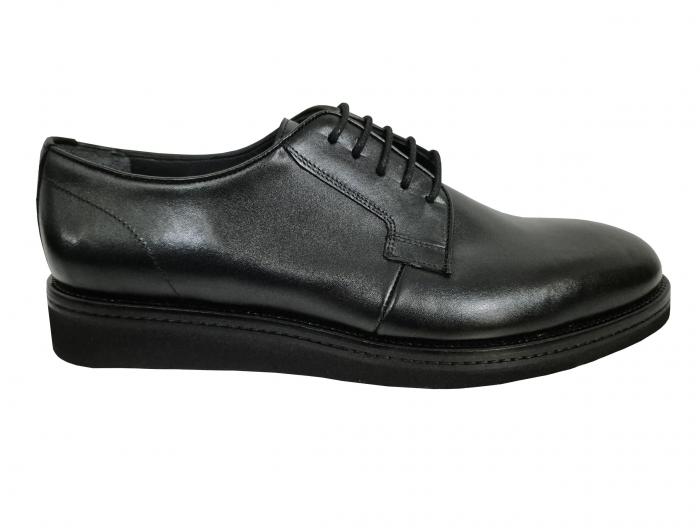 Herren Lederschuhe Bequeme Schnürschuhe Keilabsatz