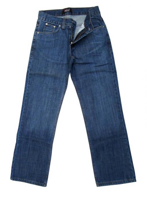 Klassische Herren Jeans Hose Blau