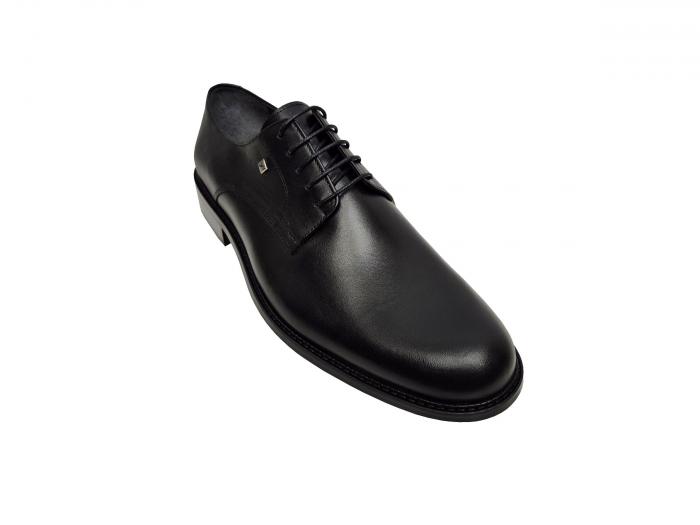 Elegante Herren Leder Schuhe Schwarz