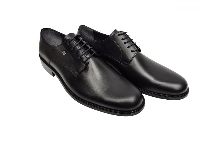 Elegante Herren Leder Schuhe Schwarz