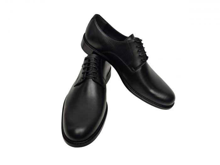 Elegante Herren Leder Schuhe Schwarz