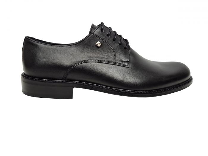 Elegante Herren Leder Schuhe Schwarz