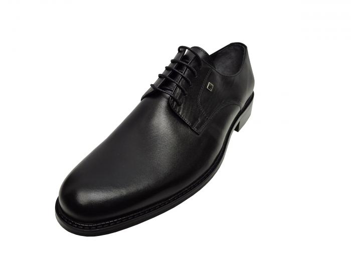 Elegante Herren Leder Schuhe Schwarz