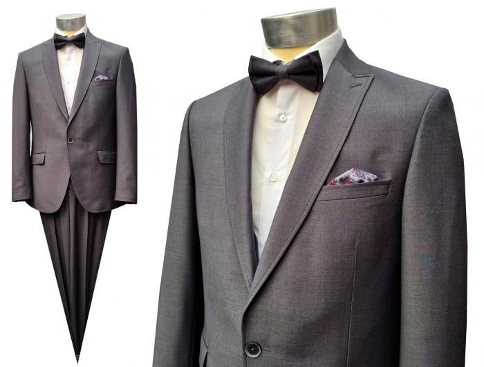 Regular Fit Herren Anzug mit Weste Kurzgrößen