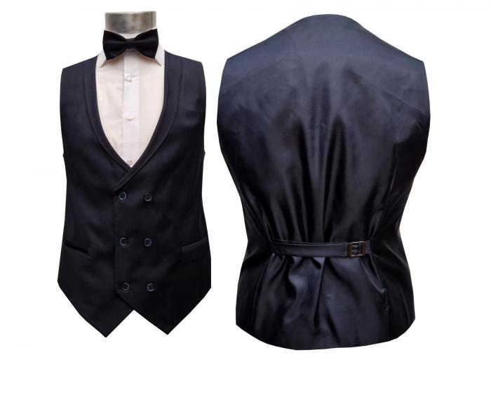 Regular Fit Herren Anzug mit Weste Kurzgrößen