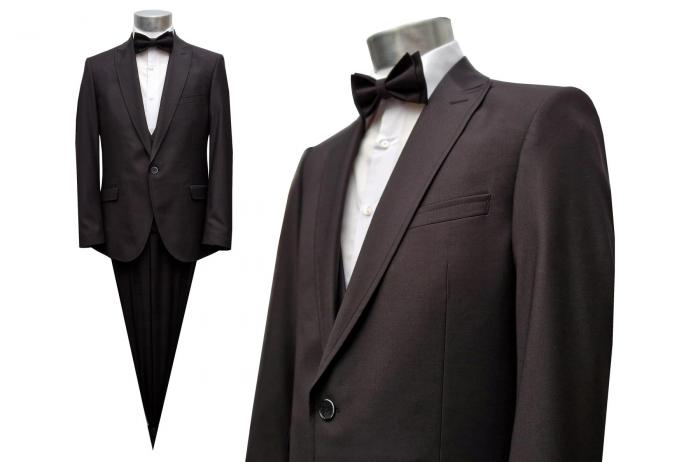 Regular Fit Herren Anzug mit Weste Kurzgrößen