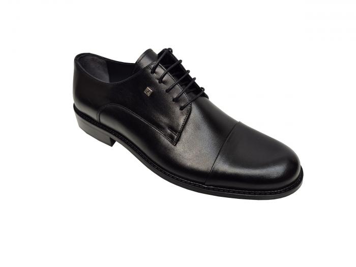 Bequem Schwarze Herrenschuhe Echtleder