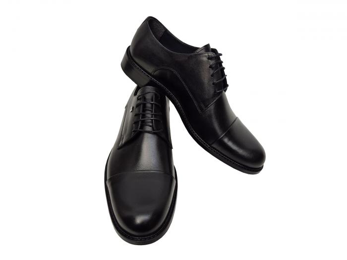Bequem Schwarze Herrenschuhe Echtleder