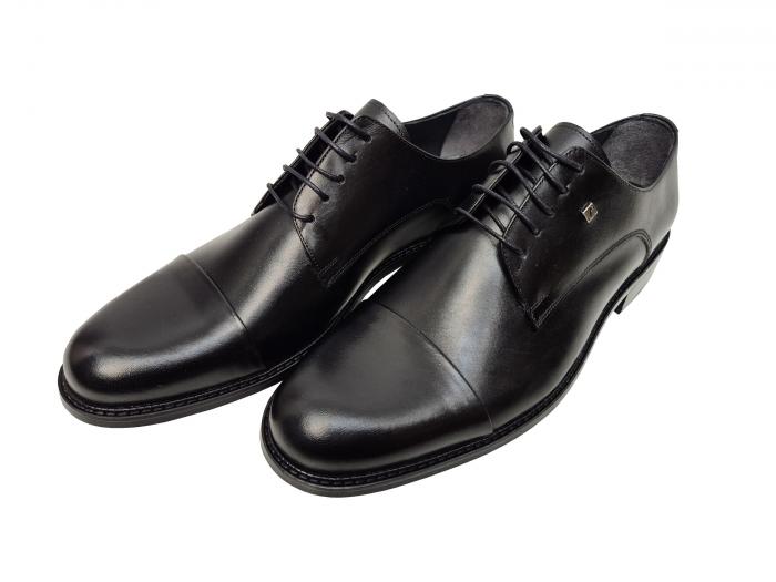 Bequem Schwarze Herrenschuhe Echtleder
