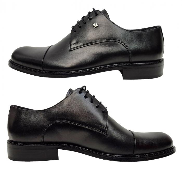Bequem Schwarze Herrenschuhe Echtleder
