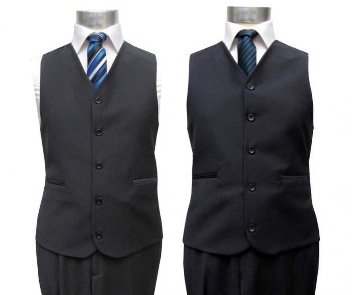 gestreifte Herrenweste Anzugweste Regular