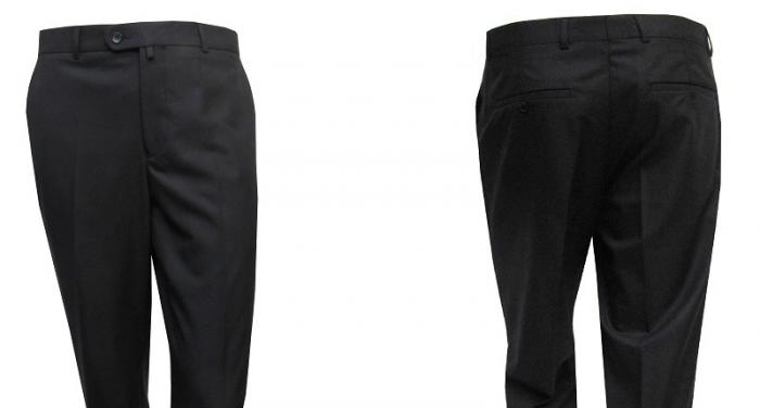 Herrenhosen Bequeme Schnitt Schwarz