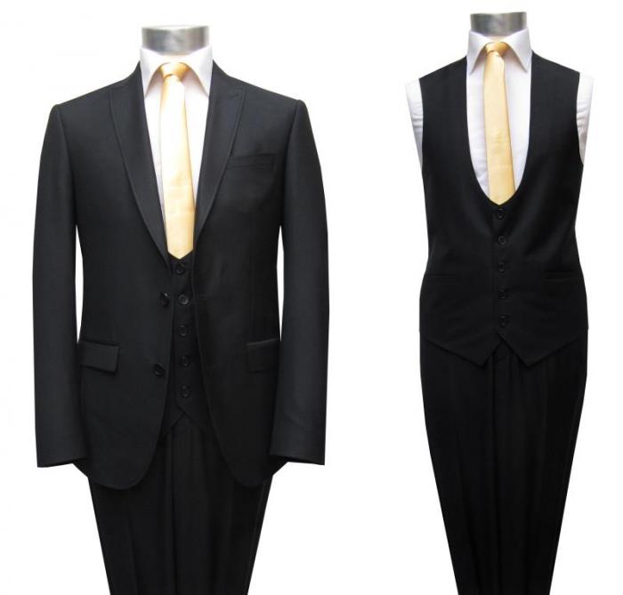 Elegante Herren Anzug Slim Fit mit Weste