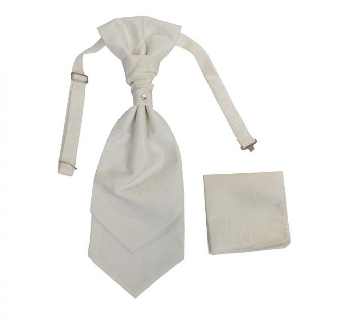 Plastron (Krawatte) mit Einstecktuch