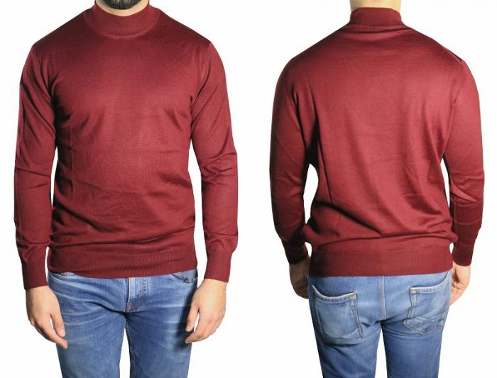 Stehkragen Herren Pullover
