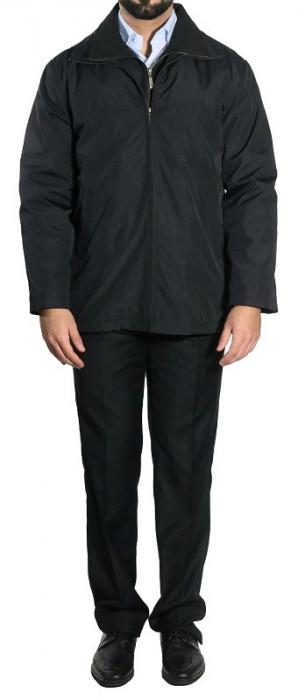 Herren Herbst WinterJacke Parka Schwarz