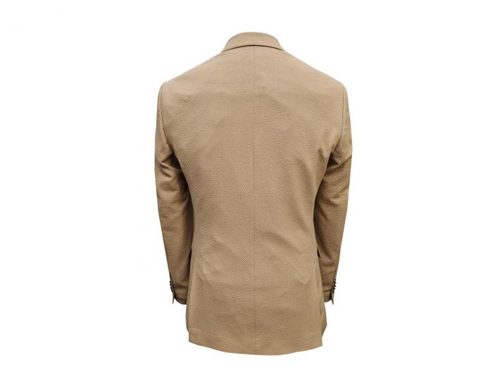 Herren Seersucker Anzug Slim Fit mit Weste