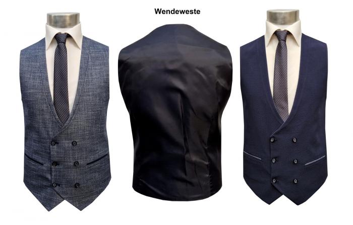 Herren Seersucker Anzug Slim Fit mit Weste