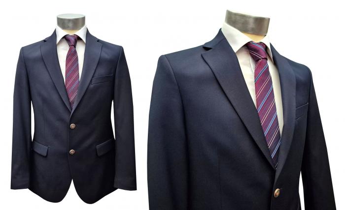 Club Blazer Jackett Sakko Normal, Kurzgröße dunkelblau