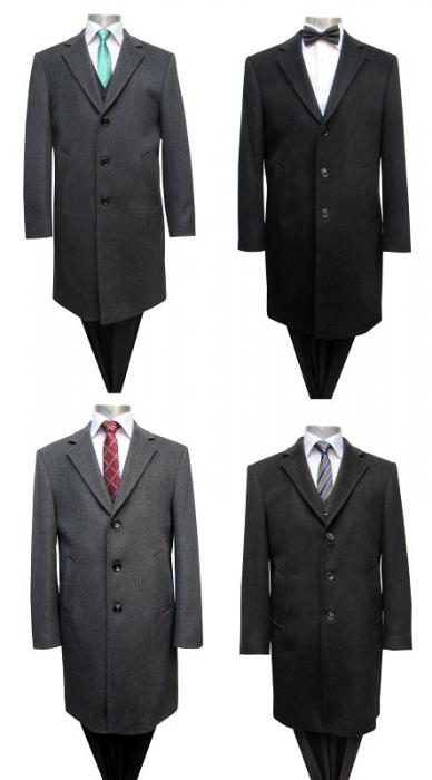 Herren Woll Mantel knielang