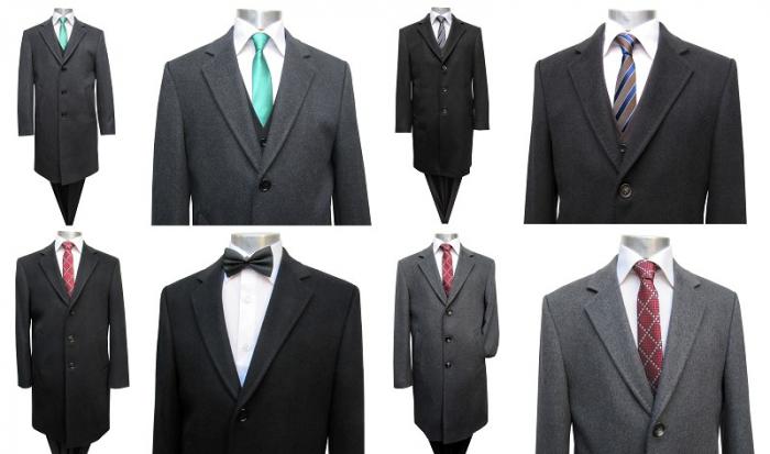 Herren Woll Mantel knielang