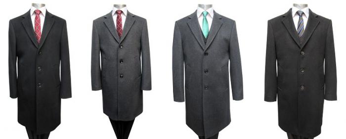 Herren Woll Mantel knielang