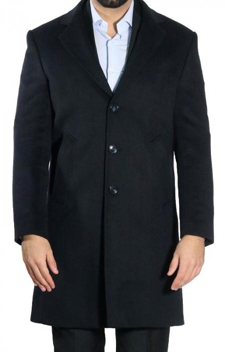 Herren Woll Mantel knielang