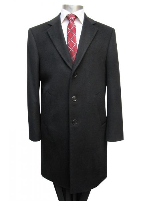 Herren Woll Mantel knielang