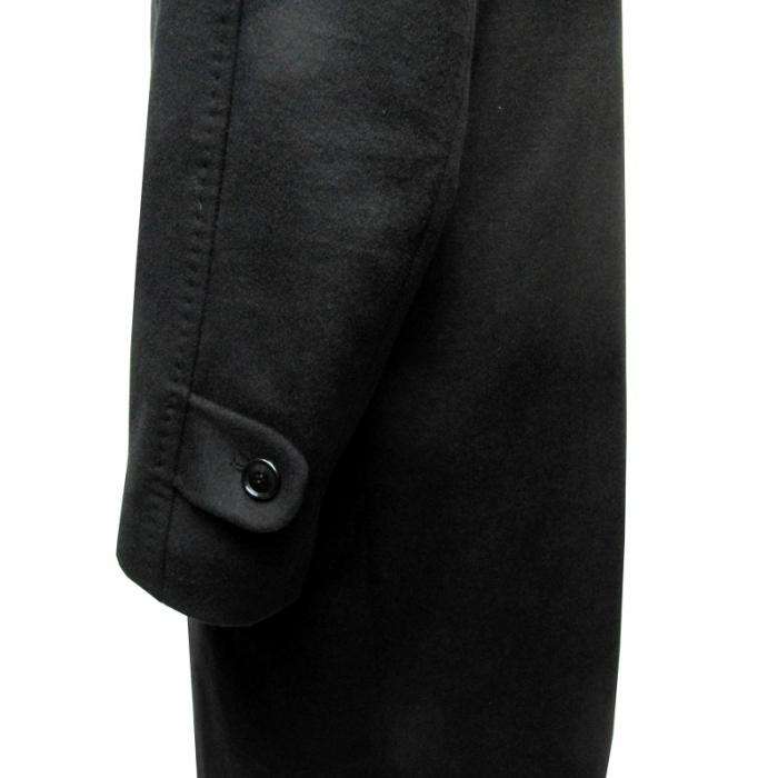 Herren Mantel lang Schwarz Übergröße