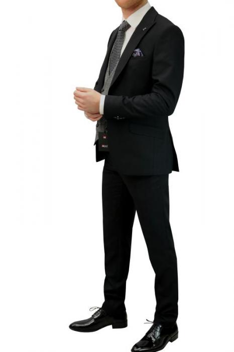 Herrenanzug 5 teilig mit 2-reihiger Wendeweste