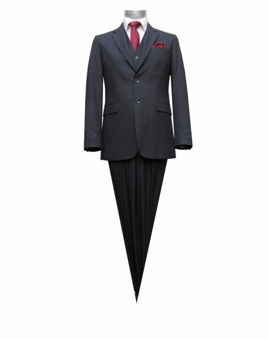 Herren Anzug 3-Teilig 120s Anthrazit