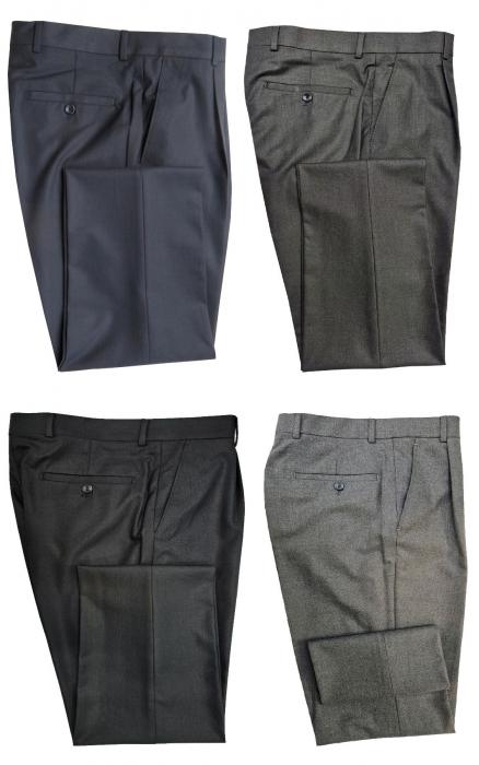 Herren Bundfaltenhose Anzughose Regular